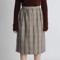 Check Midi Skirt