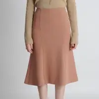 A Line Flare Midi Skirt