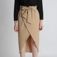 Ruffle Waist Pareo Skirt