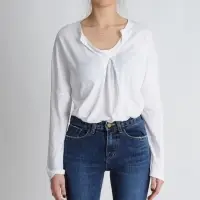 Open V Neck T Shirt