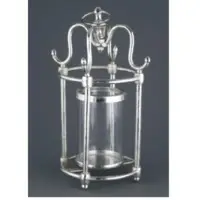 Glass Lantern With Aluminium