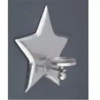 Star Wall Pillar Holder With Glass