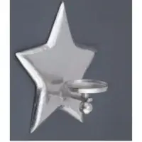 Star Wall Pillar Holder With Glass