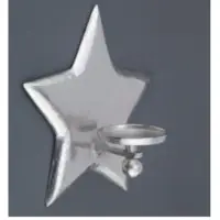 Star Wall Pillar Holder With Glass