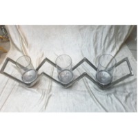 Pillar Holder With Glass