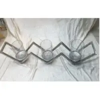 Pillar Holder With Glass