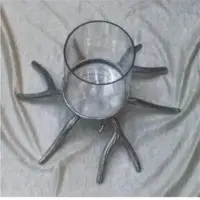 Pillar Holder With Glass