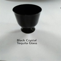 Black Crystal Tequilla Glass