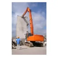 Long-reach boom and arm