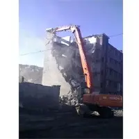 High-reach boom and stick