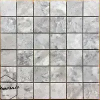 48x48 Light Grey Natural Stone Mosaic