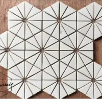 Ivory Hexagon Natural Stone Mosaic
