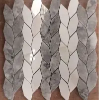 Interior Tiles Stone Mosaic Flower Tiles