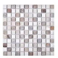 Engineered Stone Mosaic Tile in Beige