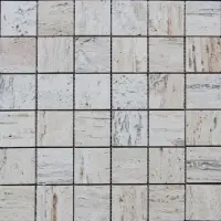 Silk Filled Polished Travertine Mosaic