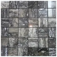 Grey Polished Travertine Mosaic
