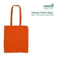 Orange Color Cotton Bags