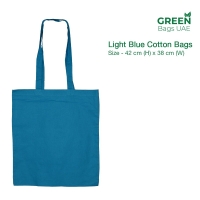 Blue Color Cotton Bags