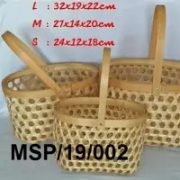 3pcs Oval Basket With Handle