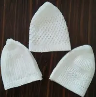 Knitting Caps White Color