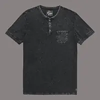Washed T-Shirt With Button