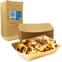 Disposable Kraft Brown Paper Food Trays