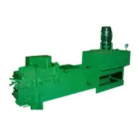 Single action hydraulic baling press