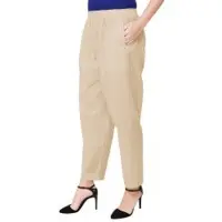 Ladies Plain Cotton Pant