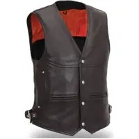 Leather Motorcycle Vest