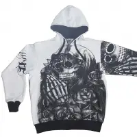 CVC Fleece Black Zipper Hoodie