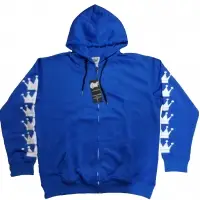 CVC Fleece Blue Pull Over Hoodies