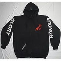 CVC Fleece Black Pull-over Hoodie
