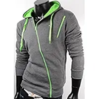 CVC Fleece Gray Pull-over Hoodie