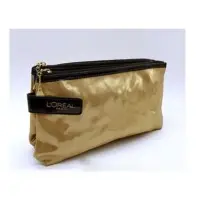 Metallic Golden Promotional Toiletry Bag