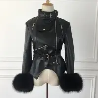 Women Fashion Leather Jacket