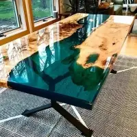 Artistic Resin Table