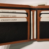 100% Cow Leather Men's Wallet