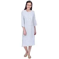Blue And Green Geometric Moghul Lotus Tunic