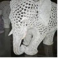 Stone Marble Elephant Statue