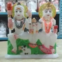 Shiv-parvati And Ganesh Statue