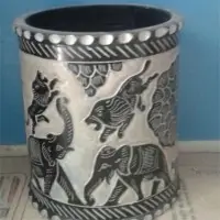 Decorative Marble Inlay Flower Vase