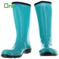 Dark Green Rubber Safety Rain Boots