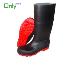 Black Pvc Gumboots Safety Shoes Boots