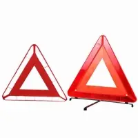 Triple Warning Triangles Emergency Roadside