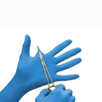 Powder Free Disposable Blue Nitrile Gloves