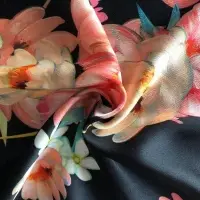 100% Polyester Printed Satin Fabric