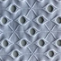 Fashion New Design Eyelet Jacquard Knitted