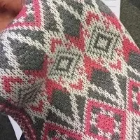 Acrylic Yarn Dyed Jacquard Knit 58/60