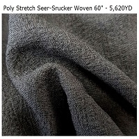 Poly Stretch Seersucker P/D Woven 58" Inches