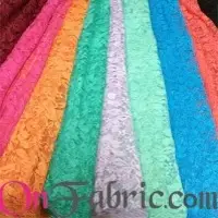 Nylon Spandex Raschel Lace Solid Knit 58/60